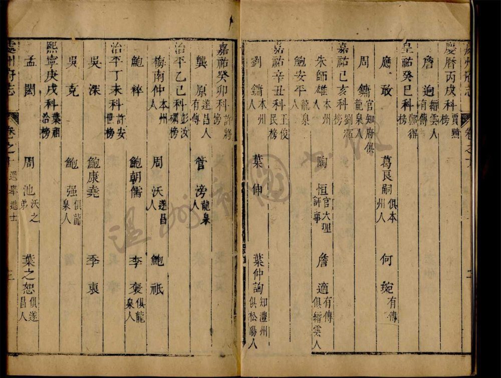 _[雍正]處州府志二十卷（第八冊卷十）__