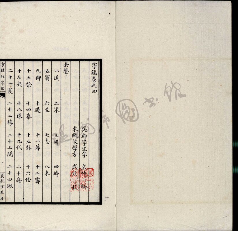 _字鑑五卷（第四冊卷四）__