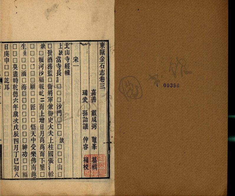 _東甌金石志十二卷（第二冊卷三至六）__