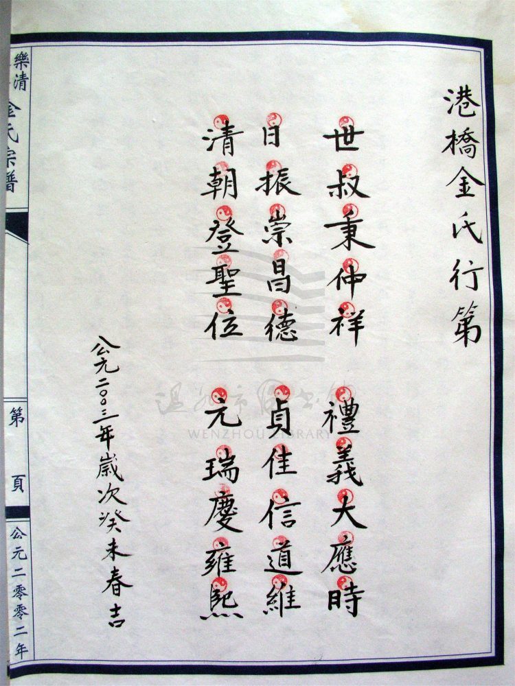 _[浙江樂清]重修港橋金氏宗譜（第一冊上）__