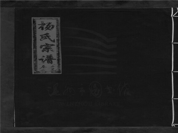 _[浙江樂清]重修漲溪楊氏宗譜（第二冊上）__