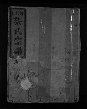 _[浙江樂清]重修海口蔡氏宗譜（第二冊）__