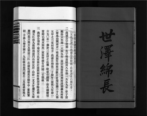 _[浙江瑞安]重修太原郡王氏宗譜（第二冊）__