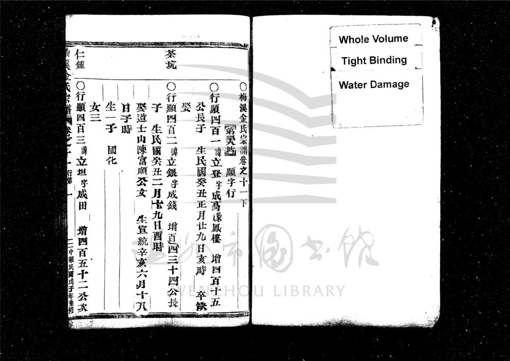 _[浙江樂清]重修梅溪金氏宗譜十三卷（第十八冊卷十一下）__