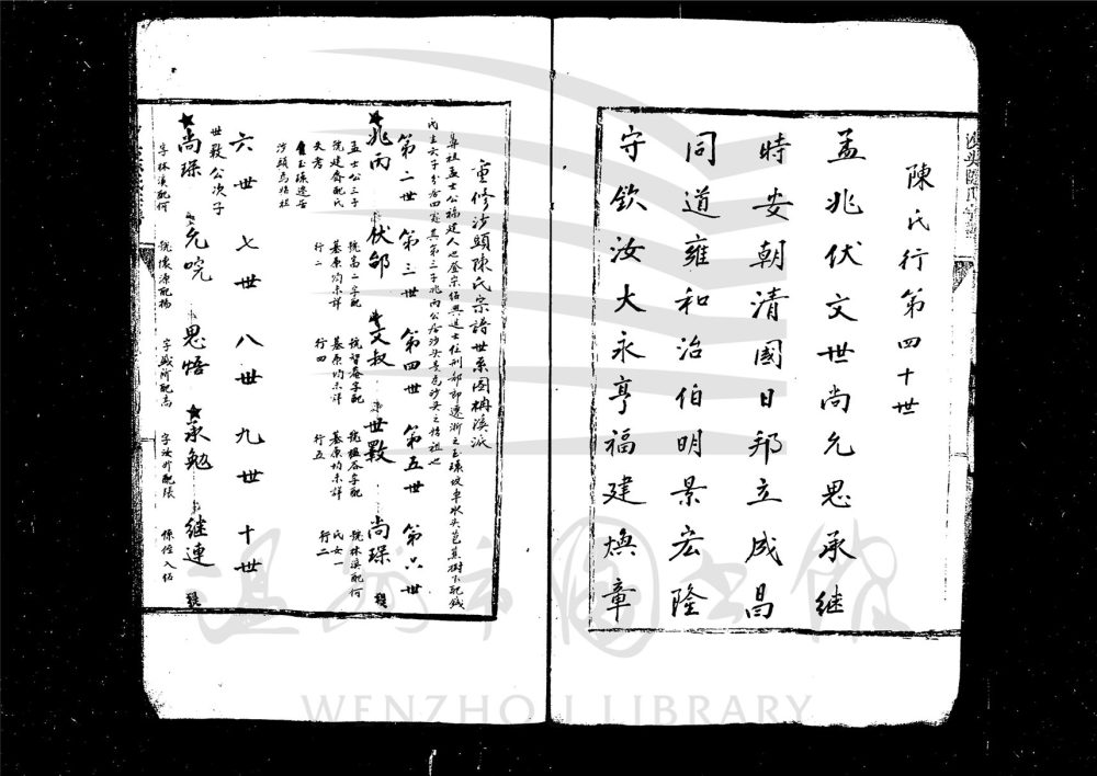 _[浙江樂清]重修沙頭陳氏宗譜__