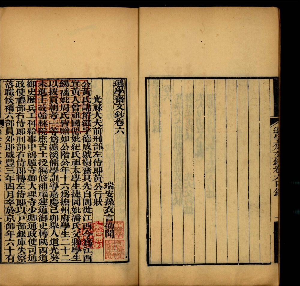 _遜學齋詩鈔十卷文鈔十卷（第五冊文鈔卷六至八）__