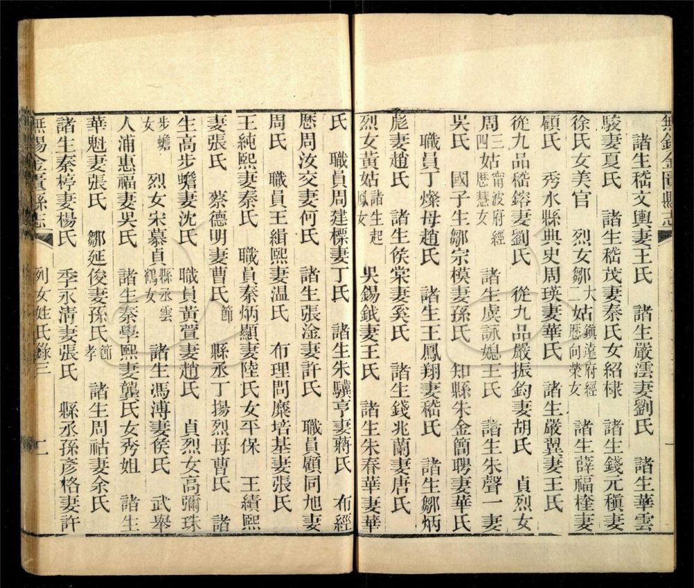 -【光緒】無錫金匮縣志四十卷首一卷-附殉難紳民表二卷，列女姓氏錄四卷-第二十册__