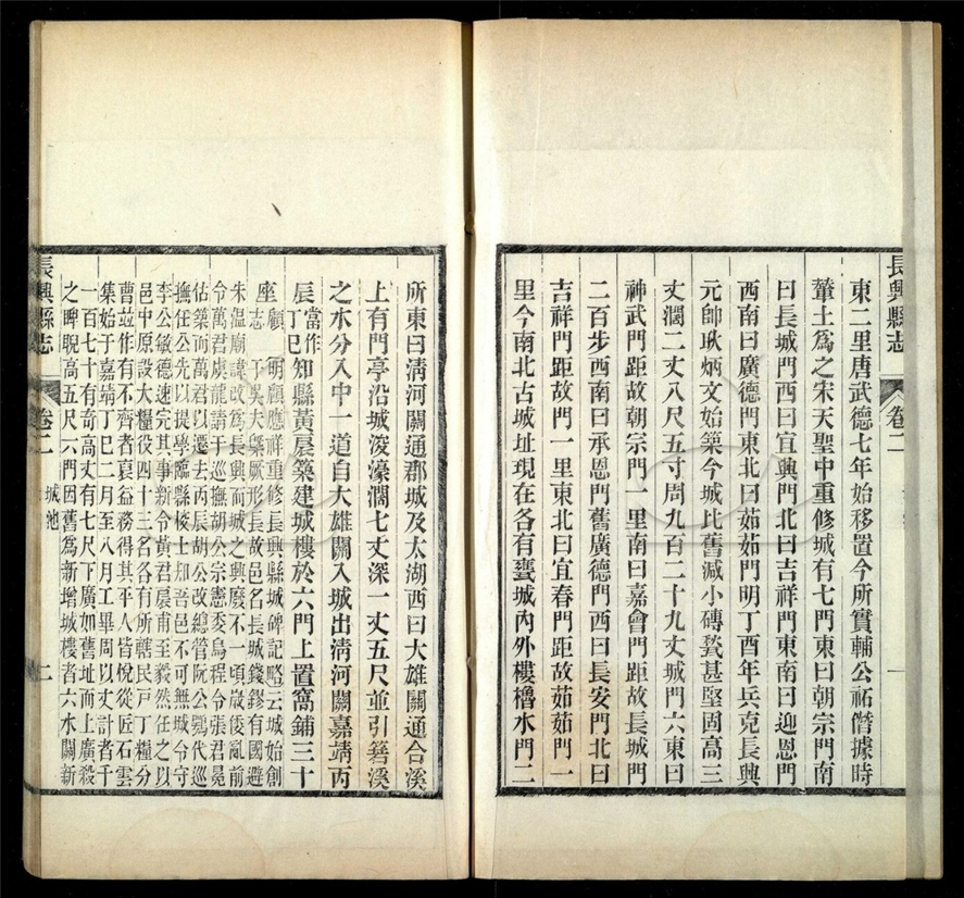 -【同治】長興縣志三十二卷（存前二十二卷）(缺卷)-第二册__
