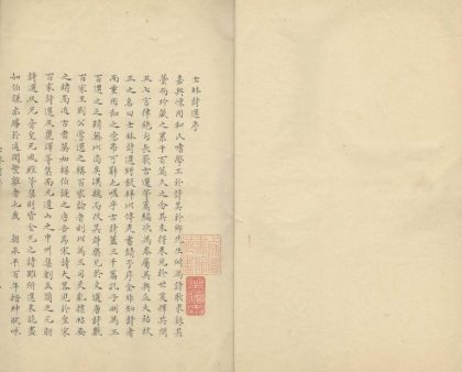 _士林诗选二卷__