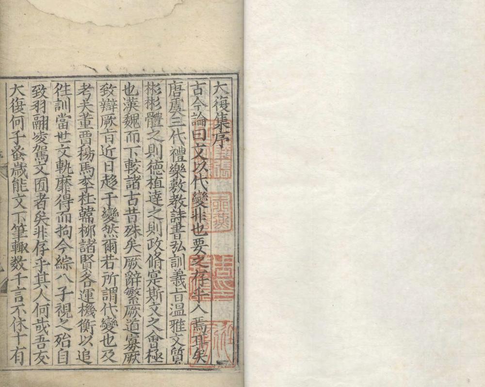 _大复集三十七卷附录一卷__ _大复集三十七卷附录一卷__