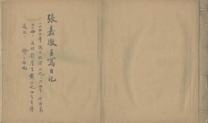 _张嘉璈手写日记不分卷__