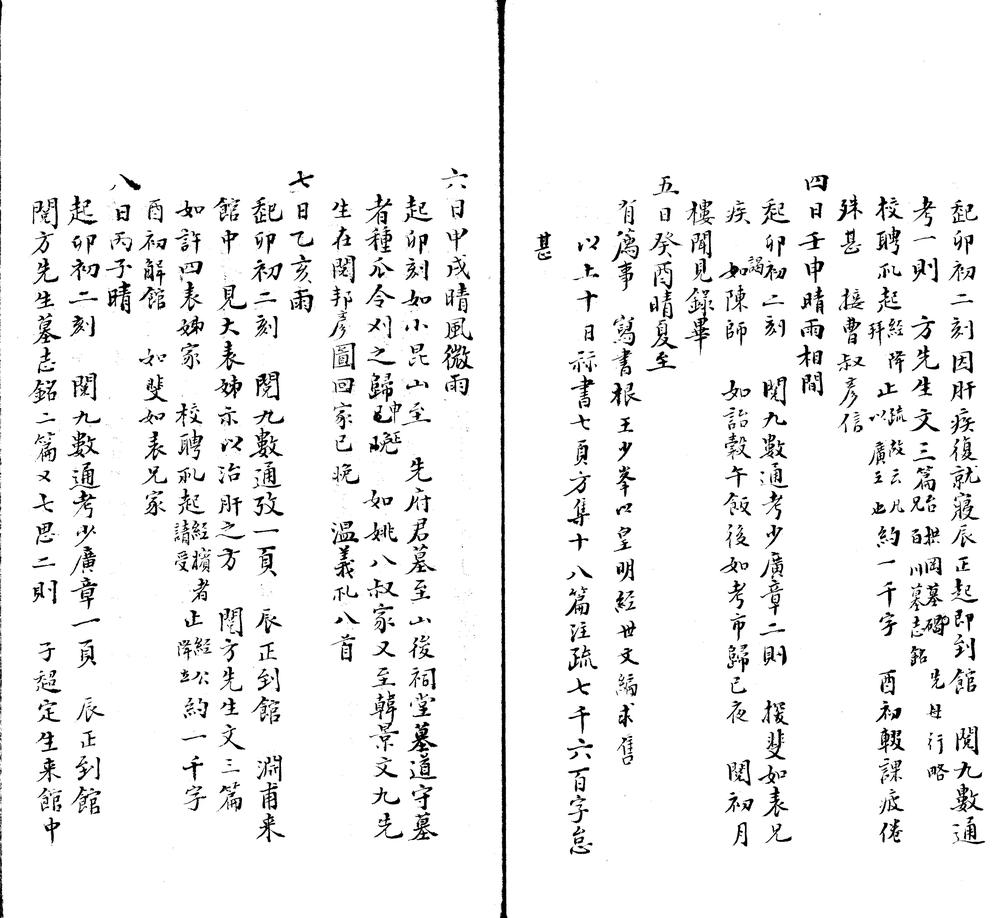 _张征君日记不分卷，光绪十一年至二十五年附禹贡释地一卷_part___