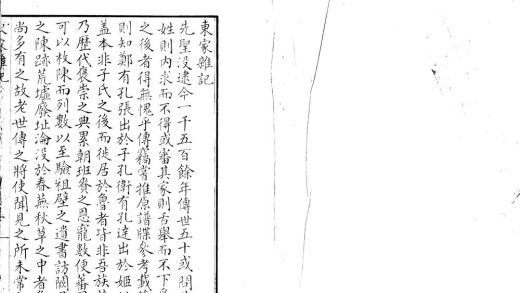 _东家杂记二卷__