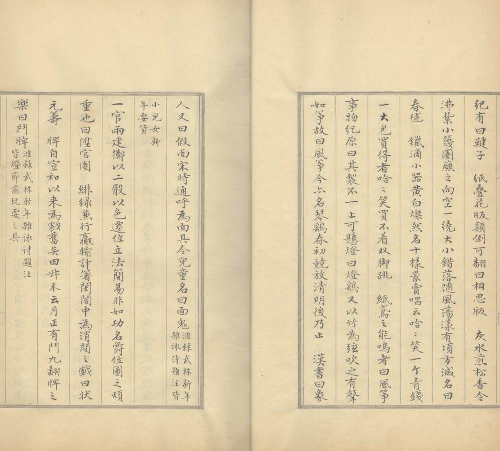 _武林岁时风俗记一卷__