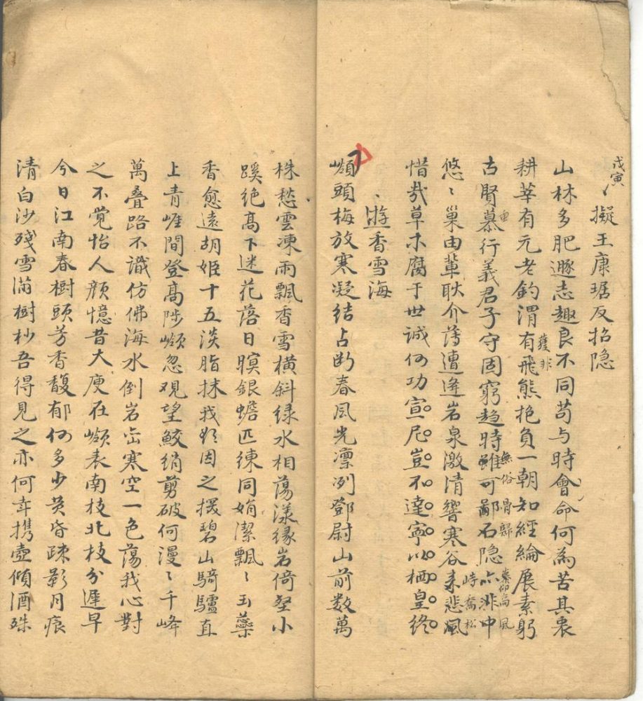 _深柳读书堂诗稿一卷__