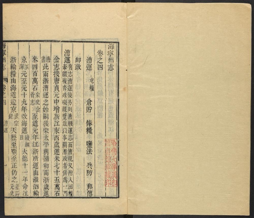 _海宁州志_v.卷四-五__ _海宁州志_v.卷四-五__