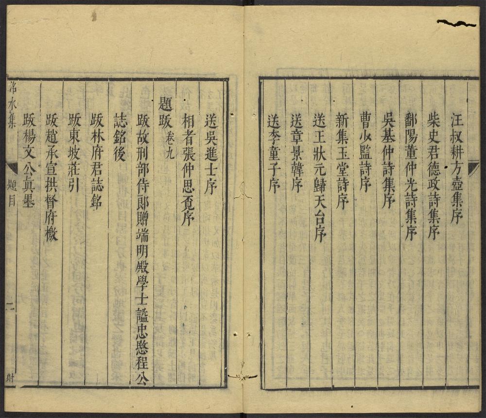 _程洺水先生集_v._序_题跋_墓志_行状_祭文_哀辞目录_正文__