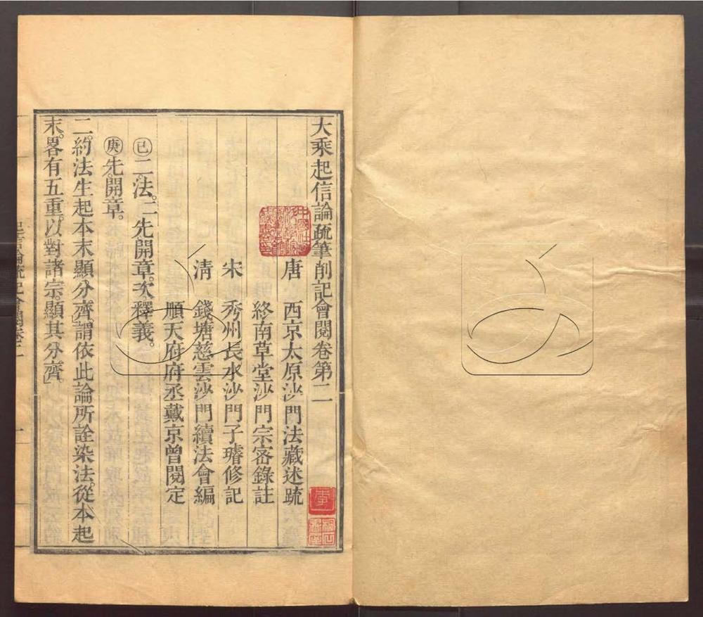 -大乘起信論疏筆削記會閱十卷-第二册__ -大乘起信論疏筆削記會閱十卷-第二册__