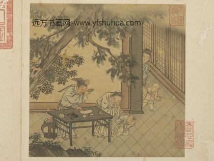 明戴进太平乐事-册-婴戏