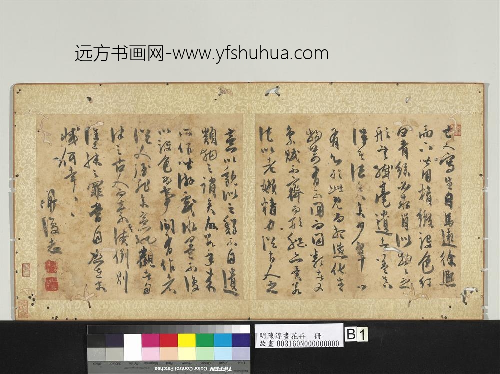 明陈淳画花卉册- 明陈淳画花卉册-