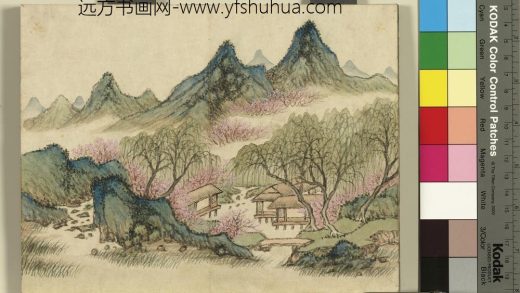 清冯宁画四时山水册_春景