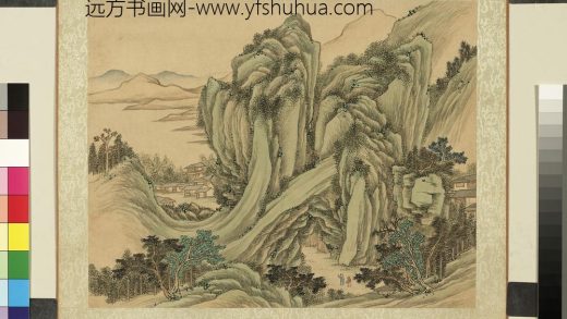 清永瑢画兰藻延晖图册-山馆班荆