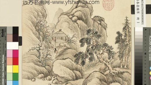 清胡桂春台积翠册_梅岭曳杖