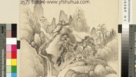 清胡桂春台积翠册_泉壑虚亭