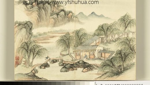 清胡桂烟云罨秀册之五