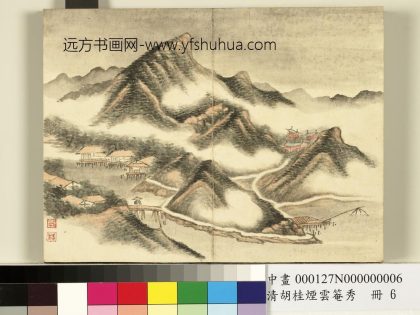 清胡桂烟云罨秀册之六