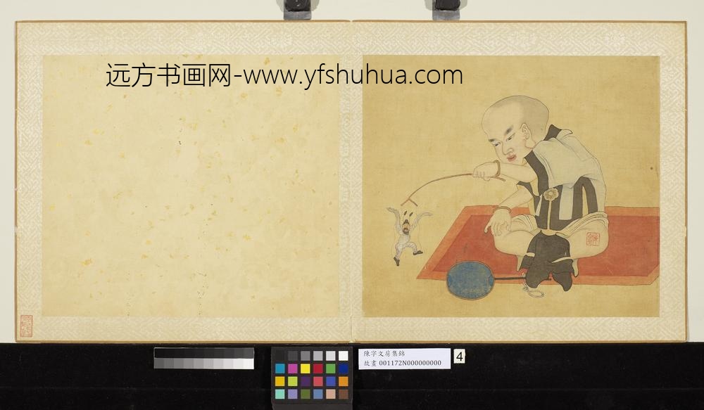 清陈字文房集锦-册-戏婴图 清陈字文房集锦-册-戏婴图