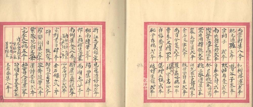 _益善斋书目不分卷__