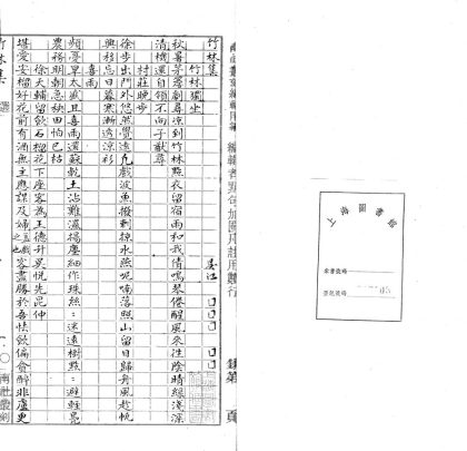 _竹林集一卷_version___