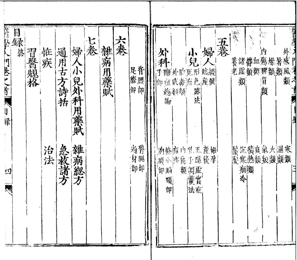 _编注医学入门七卷首一卷__