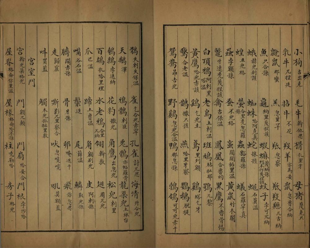 _蒙古译语一卷__