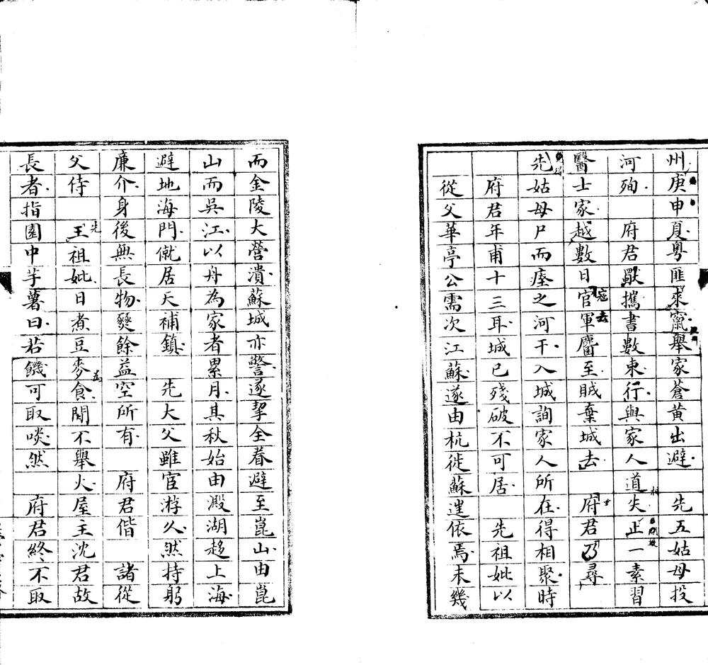 _蒉斋府君行述不分卷__