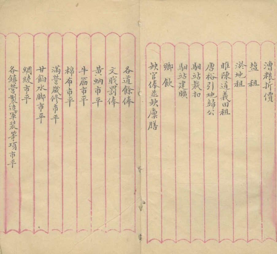 _豫藩库款便览十二卷__