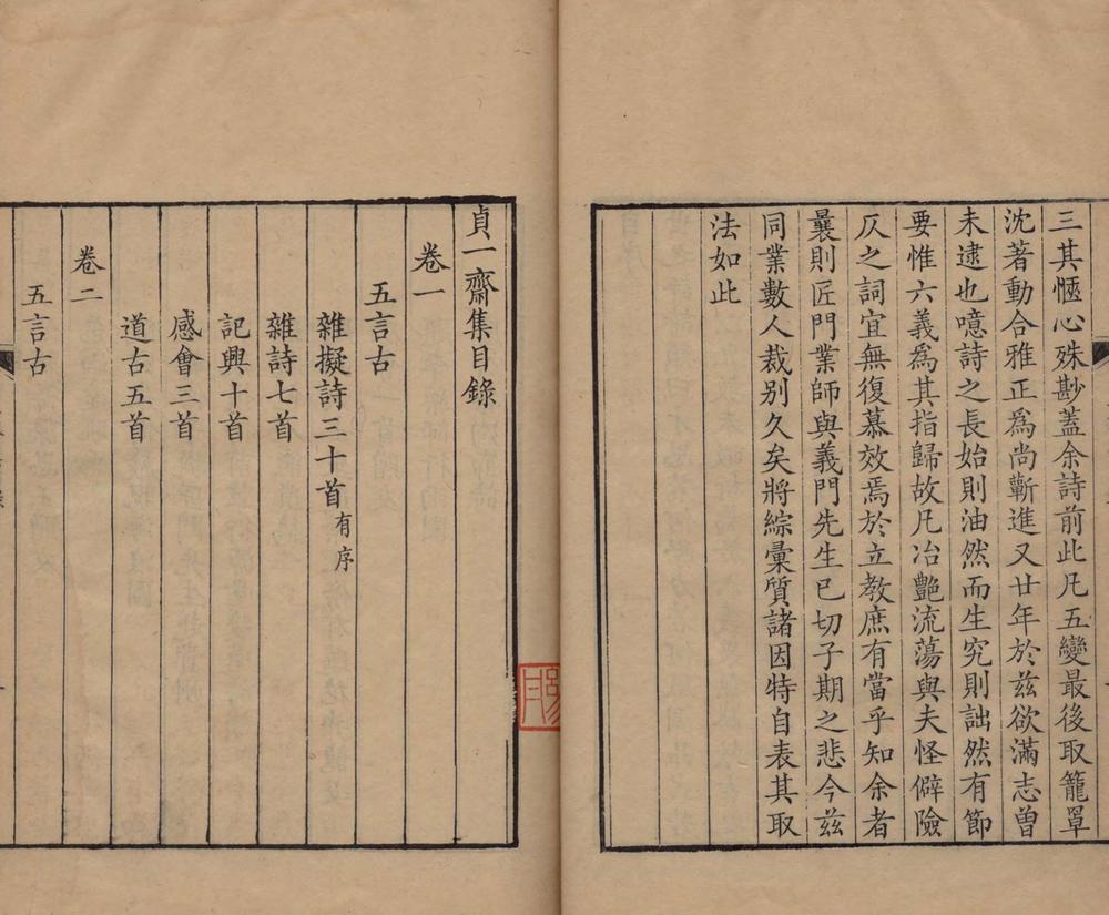 _贞一斋集十卷诗说一卷__