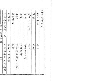 _云珠阁诗一卷__