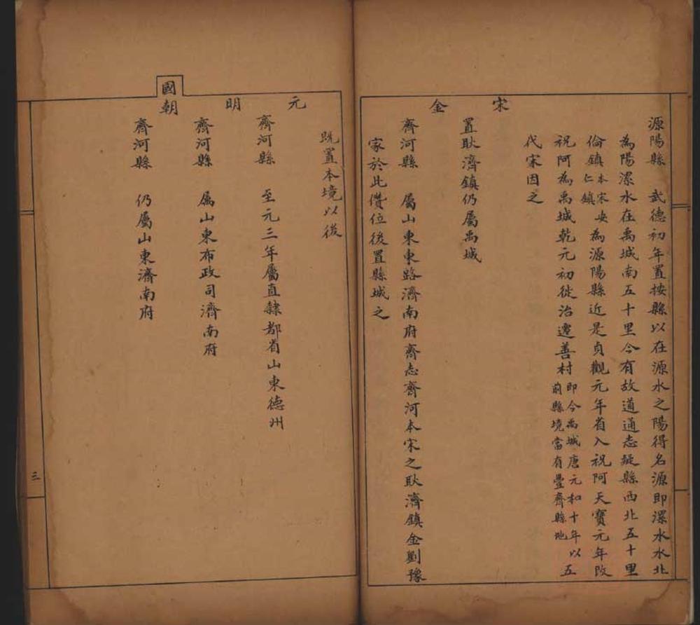 齐河县乡土志不分卷