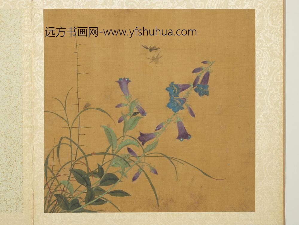 __五代后蜀黄筌长春花鸟.册.瓢虫蜜蜂故画__KANPAC __五代后蜀黄筌长春花鸟.册.瓢虫蜜蜂故画__KANPAC