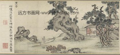 XX 孙克弘 销闲课图卷 焚香 台北故宫博物院