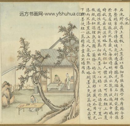 XY 沈初 徐扬墨法集要图卷 水池 台北故宫博物院