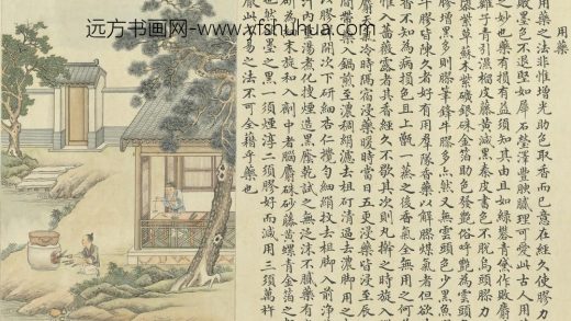 XY 沈初 徐扬墨法集要图卷 用药 台北故宫博物院