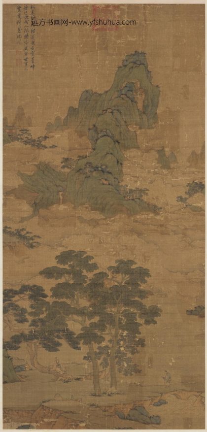 明沈周待琴图轴