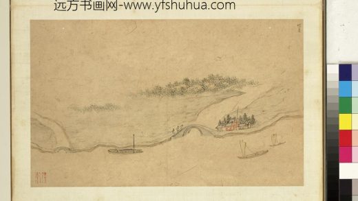 明钱谷张复合画水程图（一）册 信义