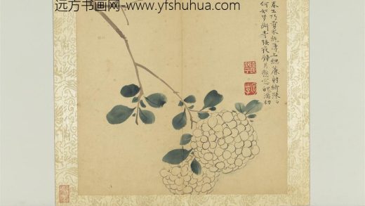 明陆治写生册青楼悬窗