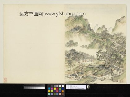 明陆远摹古册水阁观流