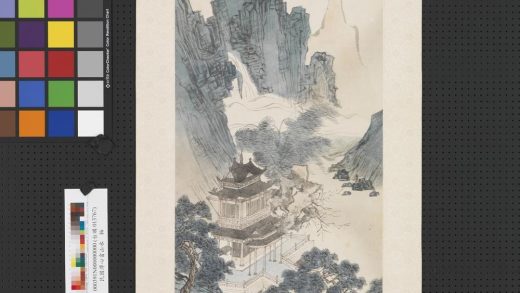 民国溥儒山水轴
