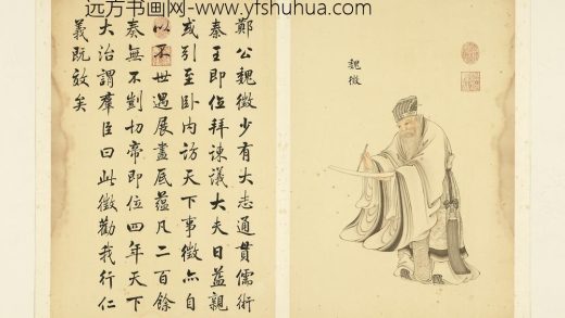 清沈源墨妙珠林（酉）册 魏征